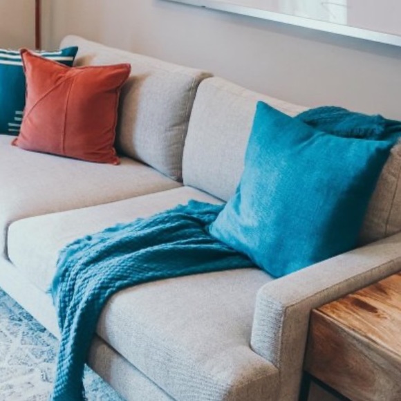 West Elm silk Handloomed Pillow Cover (set of 2) - Picture 2 of 7